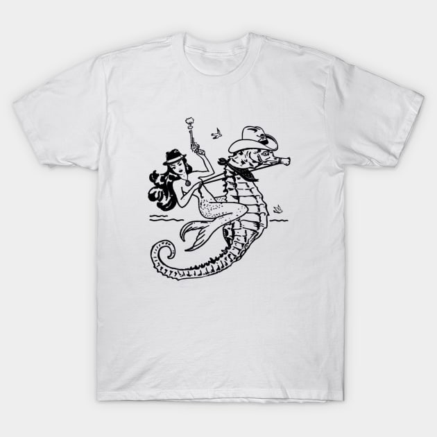 cowgirl mermaid T-Shirt by BerrymanShop